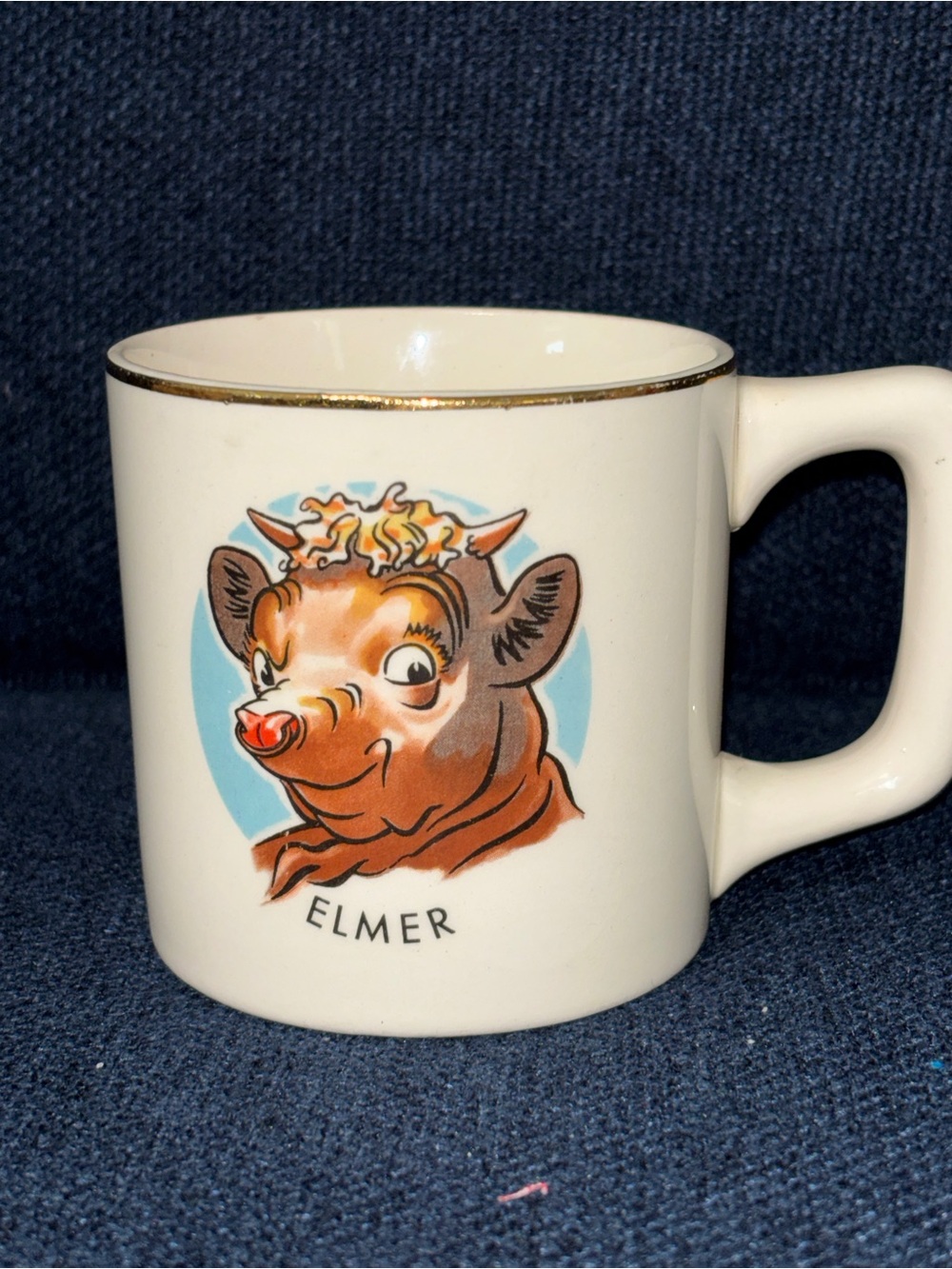Vintage 1950s Borden Co. Elmer the Bull Mug